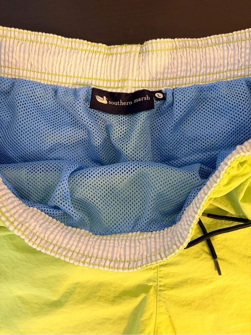 💚 Southern Marsh Men’s Lime Green Swim Trunks 🌊☀️